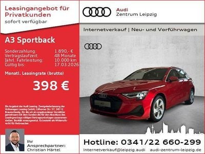 Neu Audi A3 Sport 150 PS (110 kW) 2026 Rot Limousine