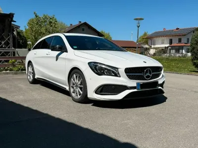 Brugt Mercedes CLA220 AMG line 177 HK (130 kW) 2018 Hvid Sedan