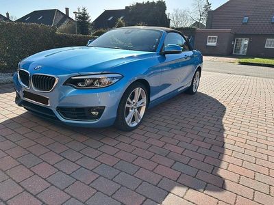 Gebraucht BMW 218 Sport Line 136 PS (100 kW) 2018 Blau Cabrio