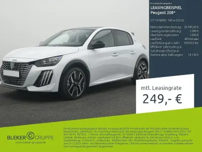 Nuova Peugeot 208 GT 145 CV (106 kW) 2026 Argento Utilitaria