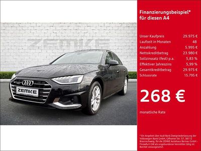 Gebraucht Audi A4 Advanced 265 PS (194 kW) 2022 Schwarz Limousine