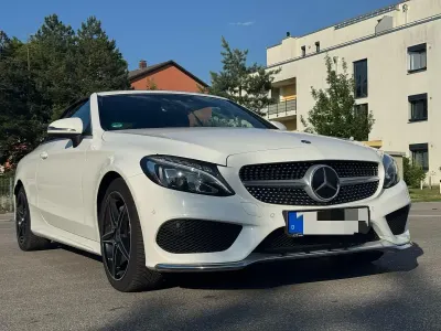 Gebraucht Mercedes C200 AMG line 184 PS (135 kW) 2017 Weiß Cabrio