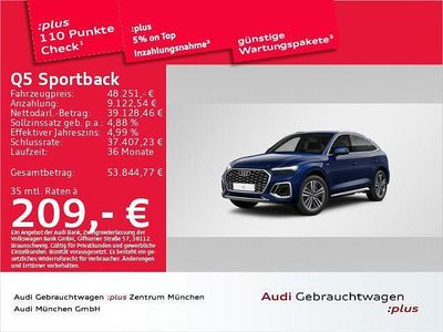 Usata Audi Q5 Sportback Business 204 CV (150 kW) 2024 Blu SUV