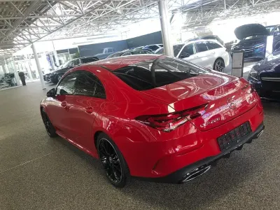 Brugt Mercedes CLA220 AMG line 190 HK (139 kW) 2019 Rød Sedan