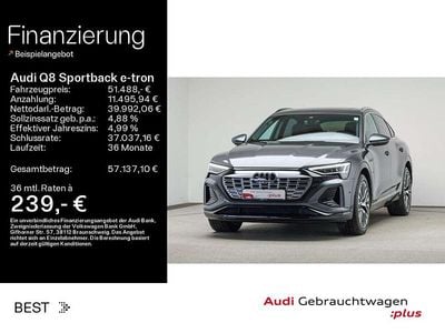 Daytonagrau perleffekt Gebraucht 2023 Audi Q8 e-tron S-Line SUV | 51.488 € (Guter Preis)