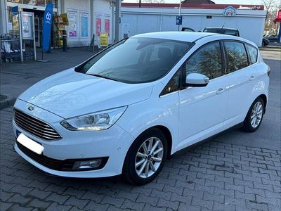 Gebraucht Ford C-MAX Titanium 125 PS (91 kW) 2017 Weiß Van / Kleinbus