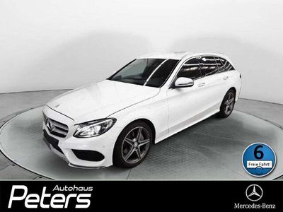 Gebraucht Mercedes C250 AMG 211 PS (155 kW) 2016 Polarweiß uni Kombi