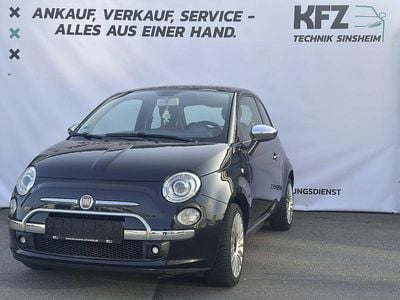 Gebraucht Fiat 500 Lounge 101 PS (74 kW) 2010 Schwarz Kleinwagen