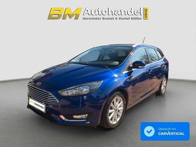 Gebraucht Ford Focus Titanium 125 PS (91 kW) 2016 Blau Kombi