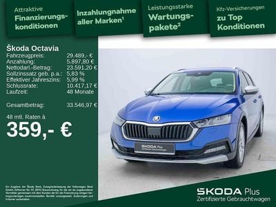 Raceblau metallic Gebraucht 2022 Skoda Octavia Scout 4x4 Kombi | 29.489 € (Guter Preis)