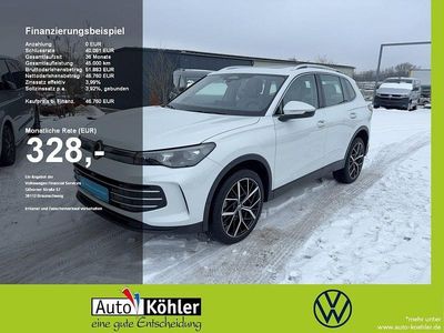 Oryxweiß perlmutteffekt Gebraucht 2025 VW Tiguan Elegance SUV | 46.760 € (Fairer Preis)