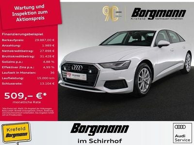Weiss / gletscherweiss Gebraucht 2022 Audi A6 Basis Limousine | 29.887 € (Guter Preis)