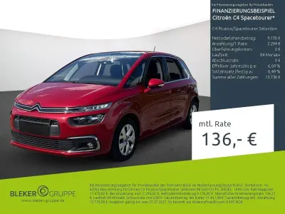 Gebraucht Citroën C4 SpaceTourer SELECTION 131 PS (96 kW) 2020 Lackierung rot rubi/typ aussen Van / Kleinbus