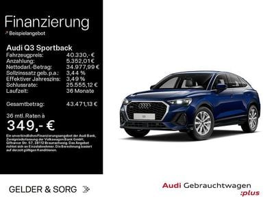 Second-hand Audi Q3 Sportback Ambiente 190 CP (139 kW) 2025 Albastru SUV