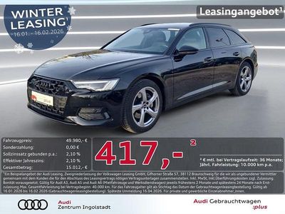 Mythosschwarz metallic Gebraucht 2025 Audi A6 Advanced Kombi | 49.980 € (Superpreis)
