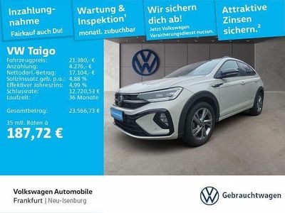 Gebraucht VW Taigo R-line 110 PS (80 kW) 2023 Ascotgrau/schwarz SUV