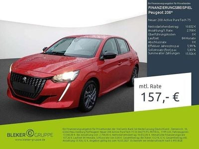 Gebraucht Peugeot 208 Active 75 PS (55 kW) 2023 Rot Kleinwagen