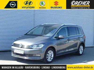 Gebraucht VW Touran Highline 150 PS (110 kW) 2019 Indiumgrau metallic Van / Kleinbus