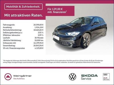 Gebraucht VW Polo Goal 95 PS (69 kW) 2025 Schwarz Kleinwagen