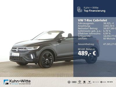 Brugt VW T-Roc Cabriolet R-line 150 HK (110 kW) 2025 Sort Cabriolet