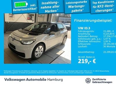 Usata VW ID.3 Pro 106 kW (145 CV) 2022 Bianco Utilitaria