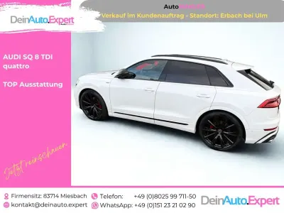 Gebraucht Audi SQ8 435 PS (319 kW) 2020 Gletscherweiß metallic SUV