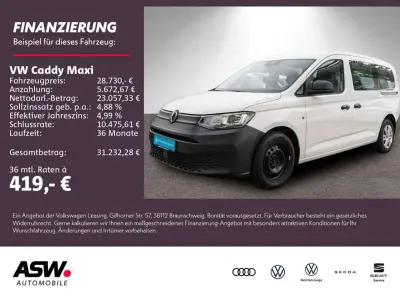 Second-hand VW Caddy Maxi 102 CP (75 kW) 2023 Alb Monovolum