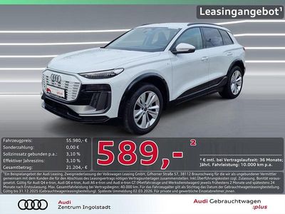 Gletscherweiß metallic Gebraucht 2025 Audi Q6 e-tron S-Line SUV | 54.980 €
