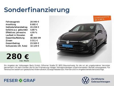Schwarz Gebraucht 2024 VW Golf Edition Limousine | 28.640 € (Fairer Preis)