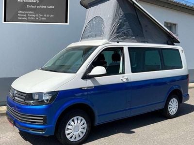Gebraucht VW T6.1 California 150 PS (110 kW) 2019 Weißblau bicolor folierung Van