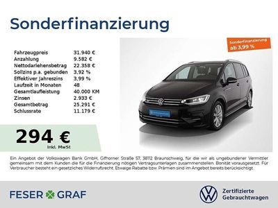 Gebraucht VW Touran R-line 150 PS (110 kW) 2025 Grenadillschwarz metallic Van / Kleinbus