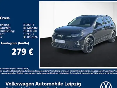 Nowe VW T-Cross R-line 150 KM (110 kW) 2026 Czarny SUV