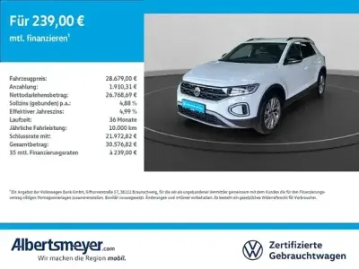 Usata VW T-Roc Goal 110 CV (80 kW) 2025 Bianco SUV