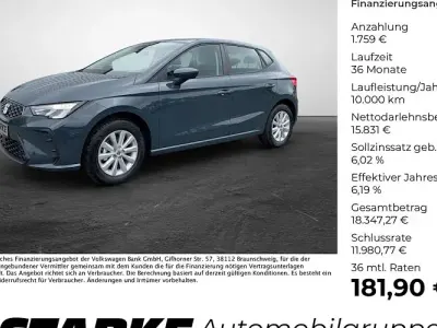 Neu Seat Ibiza 80 PS (58 kW) 2026 Blau (fjordblau) Kleinwagen