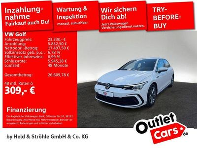 Gebraucht VW Golf VIII R-line 131 PS (96 kW) 2023 Weiß Limousine