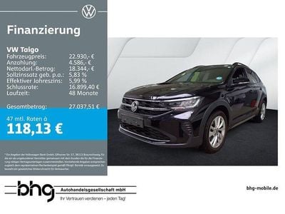 Gebraucht VW Taigo Life 116 PS (85 kW) 2025 Schwarz SUV