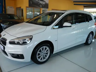 Gebraucht BMW 218 Gran Tourer Luxury Line 136 PS (100 kW) 2015 Weiß Van / Kleinbus