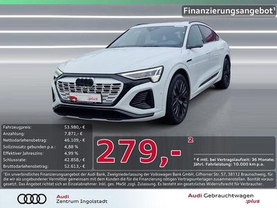 Weiß Gebraucht 2023 Audi e-tron Sportback S-Line SUV | 53.980 €