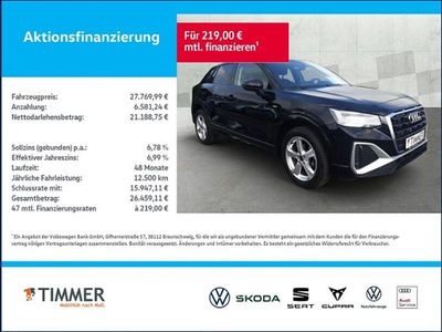 Gebraucht Audi Q2 S-Line 150 PS (110 kW) 2024 Mythosschwarz metallic SUV