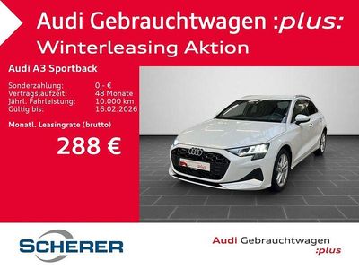 Gletscherweiß metallic (metallic) Gebraucht 2025 Audi A3 Ambiente Limousine | 33.300 € (Guter Preis)