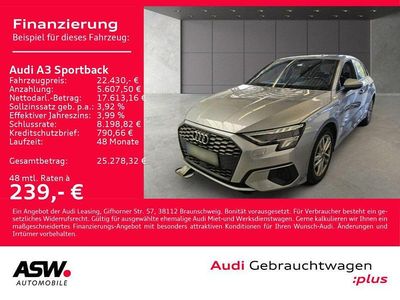 Usata Audi A3 Performance 204 CV (150 kW) 2022 Argento Berlina