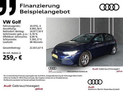 Blau Gebraucht 2022 VW Golf Life Limousine | 19.970 € (Fairer Preis)