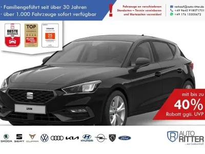 Neu Seat Leon FR 150 PS (110 kW) 2026 Schwarz Limousine