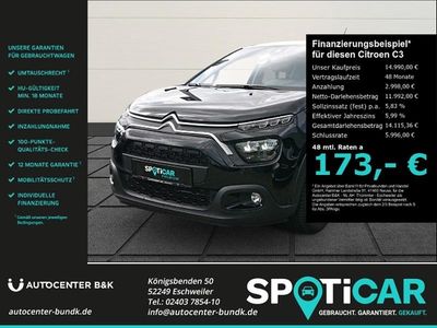Gebraucht Citroën C3 PureTech 83 PS (61 kW) 2024 Schwarz Kleinwagen