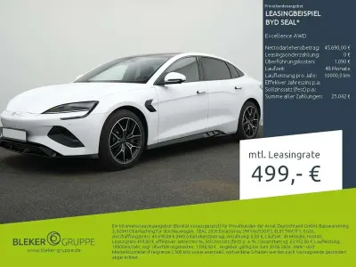 Nowe BYD Seal 389 kW (530 KM) 2026 Biały Sedan/Limuzyna