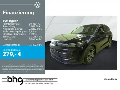 Gebraucht VW Tiguan Life 131 PS (96 kW) 2025 Schwarz SUV