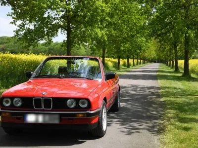 Gebraucht BMW 320 Cabriolet Performance 129 PS (94 kW) 1988 Rot Cabrio