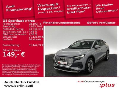 Kieselgrau Gebraucht 2022 Audi Q4 Sportback e-tron Ambiente SUV | 28.190 € (Guter Preis)