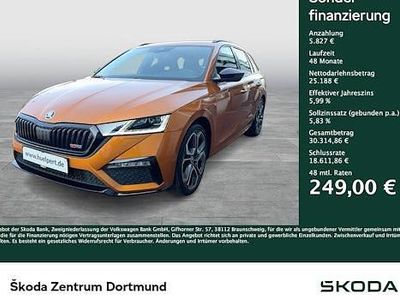 Second-hand Skoda Octavia RS 265 CP (194 kW) 2022 Portocaliu Break