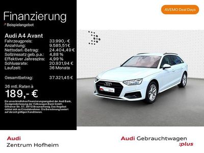 Gebraucht Audi A4 Advanced 204 PS (150 kW) 2023 Gletscherweiß metallic Kombi